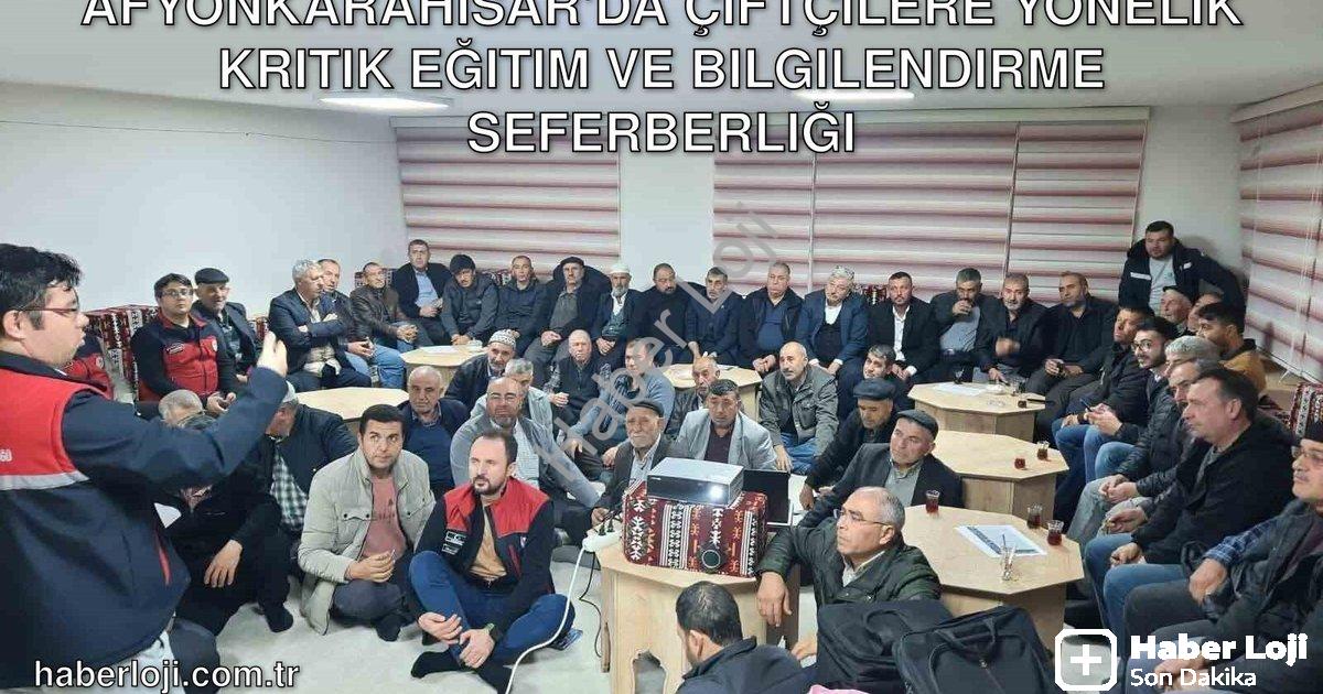 "Afyonkarahisar'da Çiftçilere Yönelik Kritik Eğitim ve Bilgilendirme Seferberliği" başlıklı haber iç