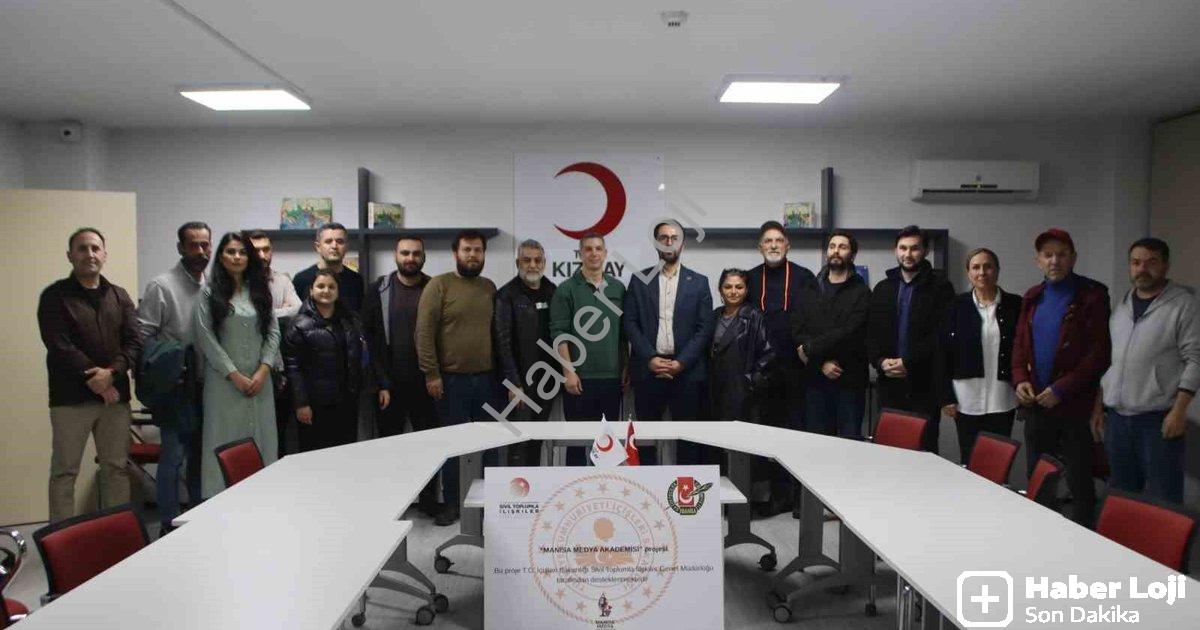 "Manisa Medya Akademisi Eğitimlere Yapay Zeka ile Başladı" başlıklı haber için fotorealistik, profes