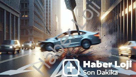 Afyonkarahisar’da Korkutan Trafik Kazası: Otomobil Refüje Ok Gibi Saplandı