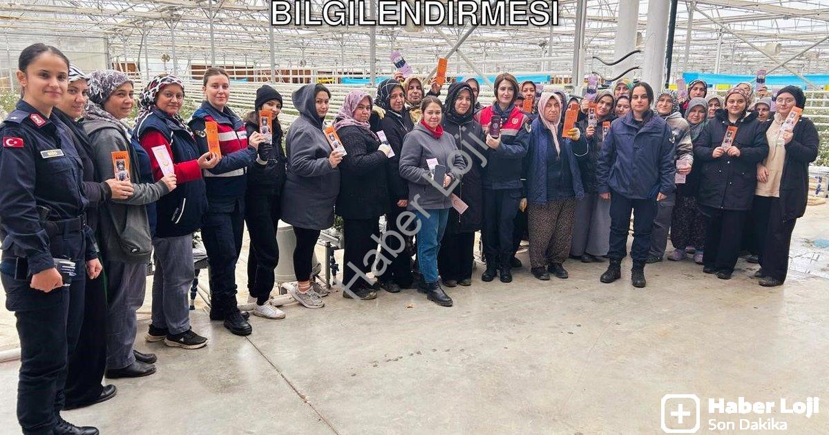 "Kütahya Simav’da Jandarma Ekiplerinden Sera Çalışanı Kadınlara KADES Bilgilendirmesi" başlıklı habe